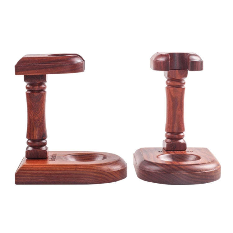 Solid Wood Pipe Rack Seat Single Pipe Pipe Display Stand Retro Removable Red Sandalwood Pipe Rack...