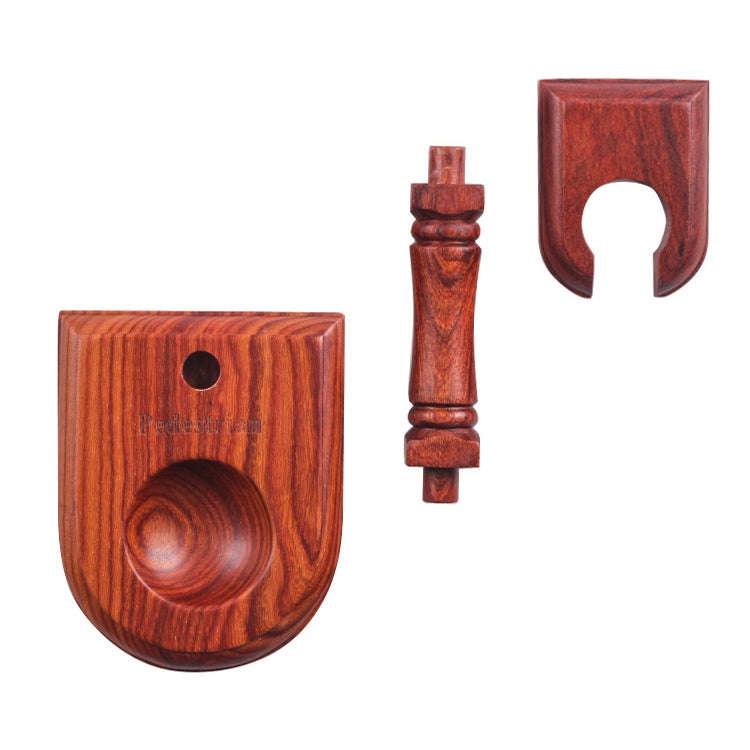 Solid Wood Pipe Rack Seat Single Pipe Pipe Display Stand Retro Removable Red Sandalwood Pipe Rack...