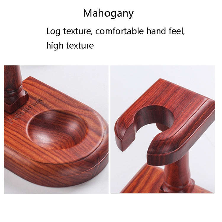 Solid Wood Pipe Rack Seat Single Pipe Pipe Display Stand Retro Removable Red Sandalwood Pipe Rack...