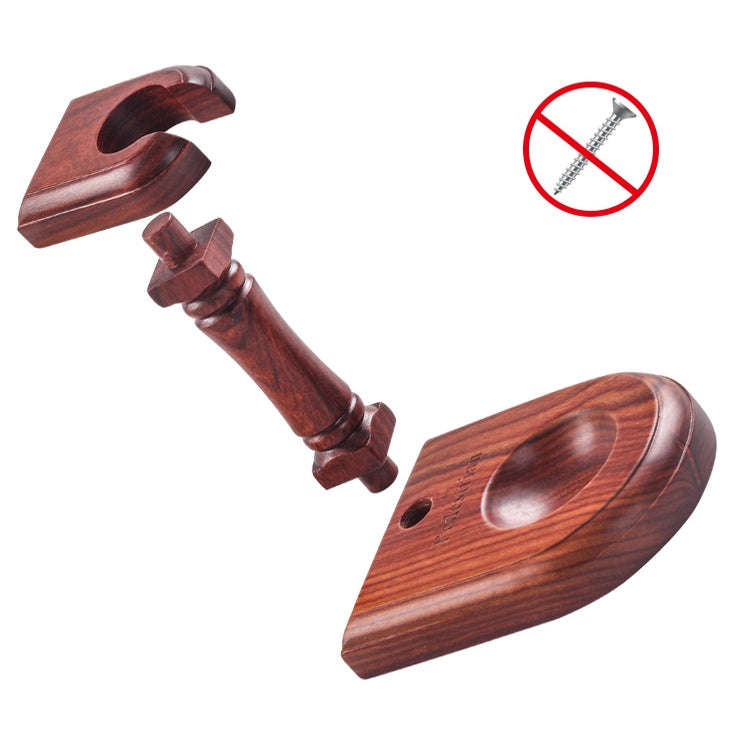 Solid Wood Pipe Rack Seat Single Pipe Pipe Display Stand Retro Removable Red Sandalwood Pipe Rack...
