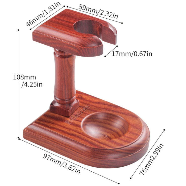 Solid Wood Pipe Rack Seat Single Pipe Pipe Display Stand Retro Removable Red Sandalwood Pipe Rack...