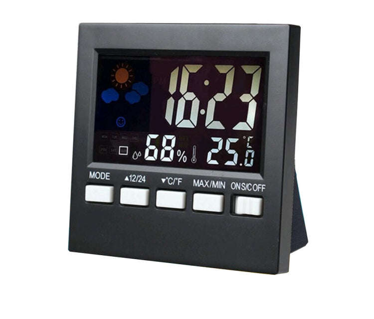 HTC-1 Household Thermometer And Hygrometer Color Screen Weather Station Thermometer Electronic Cl...