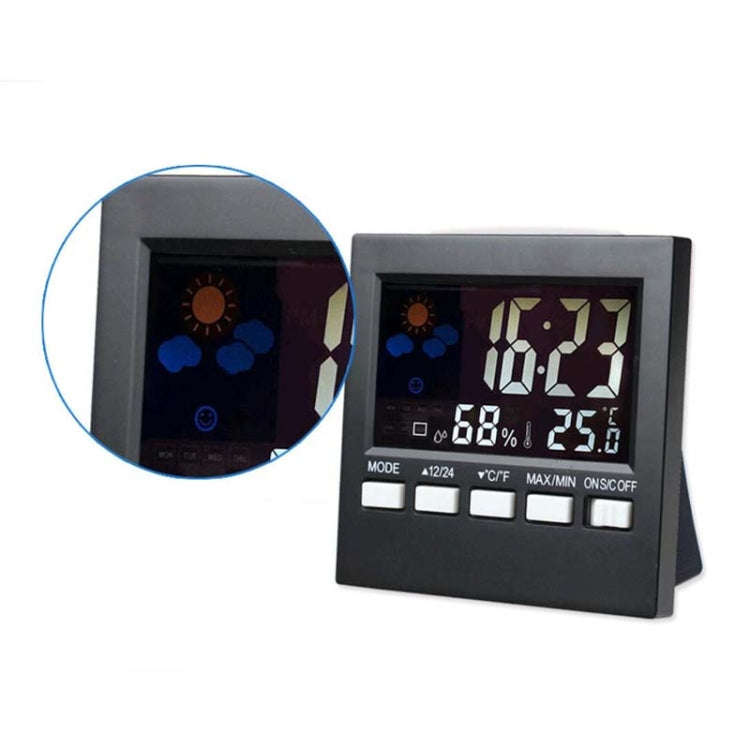 HTC-1 Household Thermometer And Hygrometer Color Screen Weather Station Thermometer Electronic Cl...
