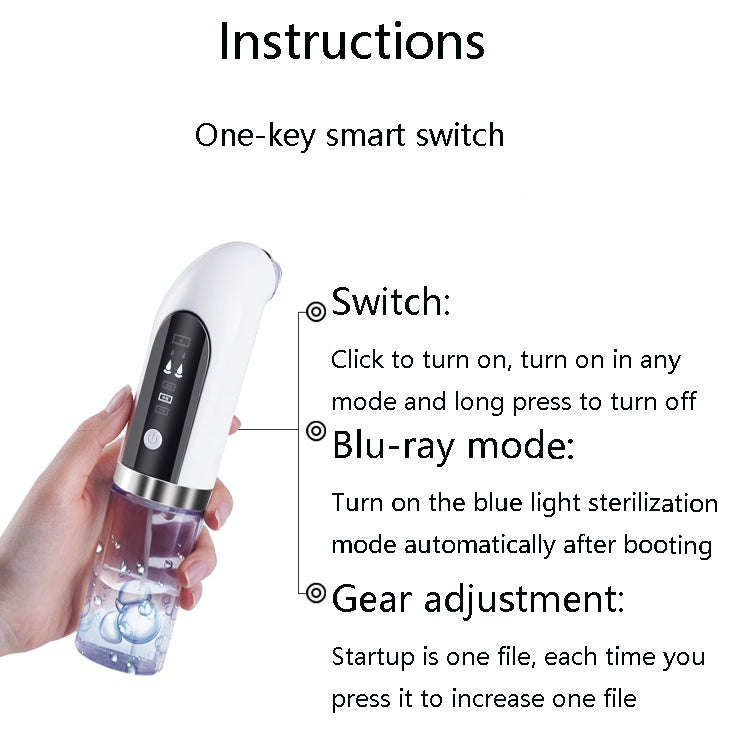 Small Bubble Home Beauty Equipment Multifunctional Electric Blackhead Suction Instrument Facial P...