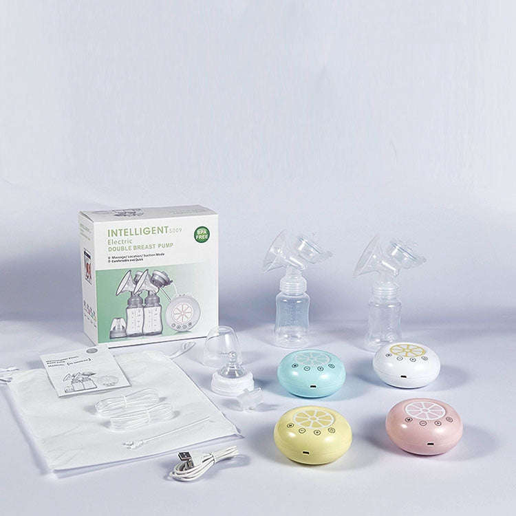 Large Suction Smart Electric Bilateral Breast Pump 12-Speed Silent Breast Pump(Blue)