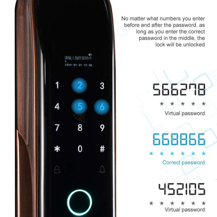 Smart Wifi Anti-Theft Fingerprint Password Lock Mobile Phone Remote Control Electronic Door Lock ...