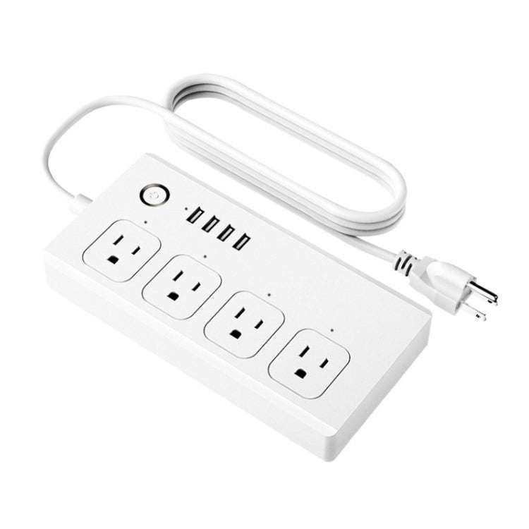 Home Office Wifi Mobile Phone Remote Control Timer Switch Voice Control Power Strip, Line length:...