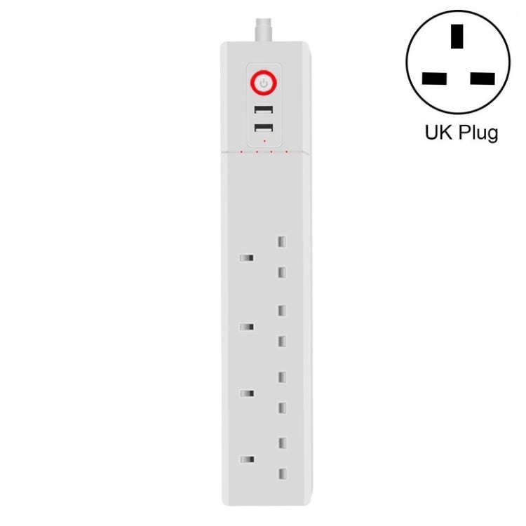 Home Office Wifi Mobile Phone Remote Control Timer Switch Voice Control Power Strip, Line length:...