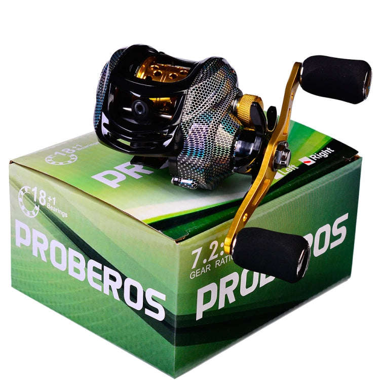 PROBEROS Metal Drop Wheel 18+1 Axis Lure Fish Wheel, Style: DW132SR Right Hand