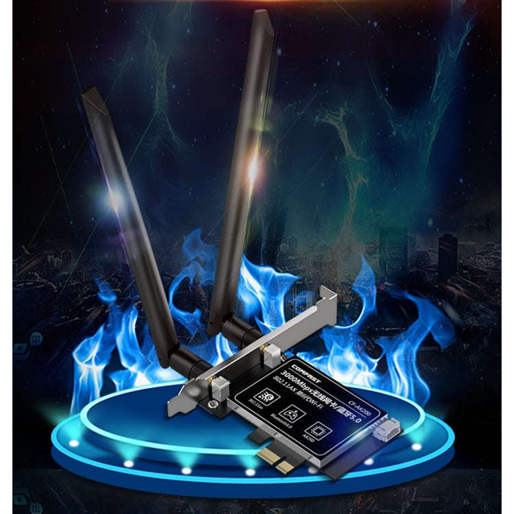 COMFAST Gaming Game 3000Mbps Gigabit Dual-Frequency Wireless Desktop Computer PCIE Wireless Netwo...