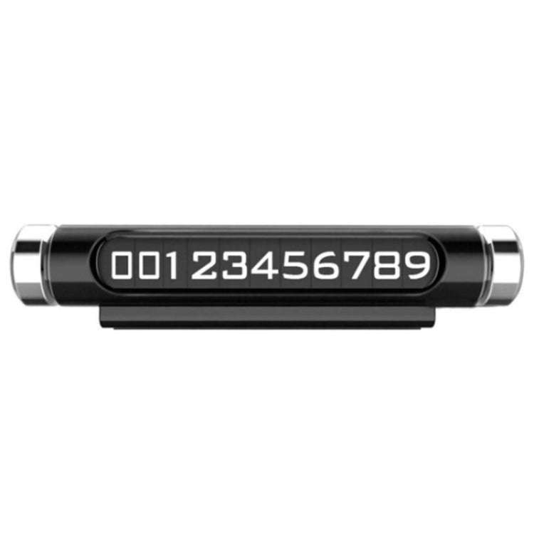 Magnetic Adsorption Design Car Shape Rotatable Luminous Car Temporary Parking Card with Phone Num...