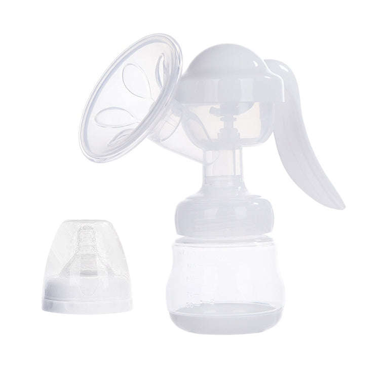 Painless Strength Adjustable Manual Massage Breast Pump(White)