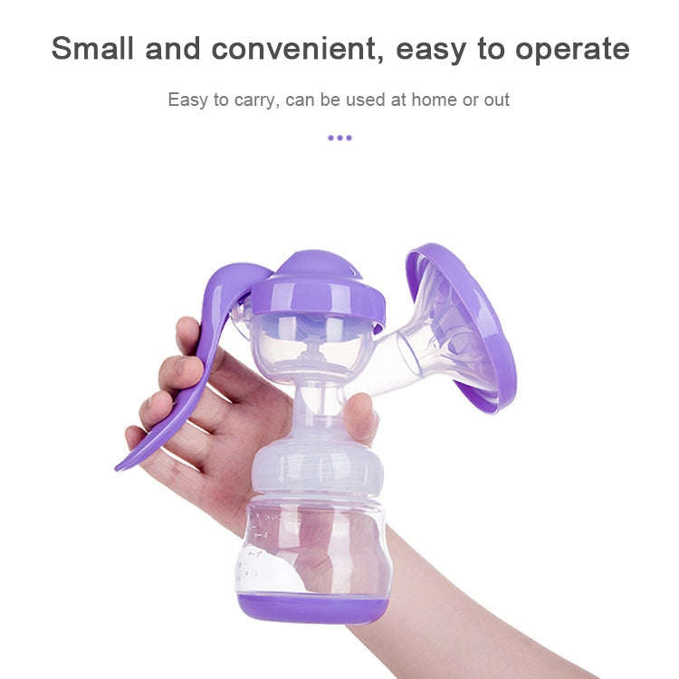 Painless Strength Adjustable Manual Massage Breast Pump(White)
