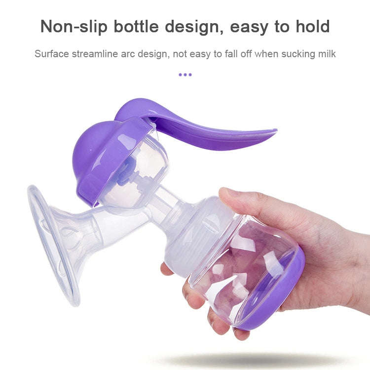 Painless Strength Adjustable Manual Massage Breast Pump(White)