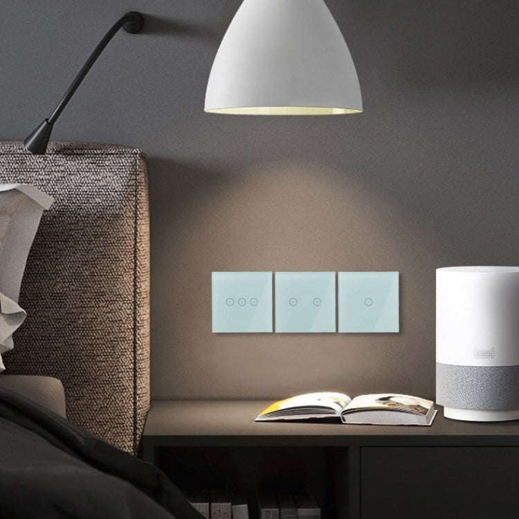 Wifi Wall Touch Panel Switch Voice Control Mobile Phone Remote Control, Model: Black 3 Gang (Zero...