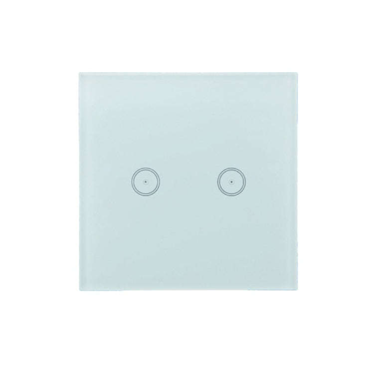 Wifi Wall Touch Panel Switch Voice Control Mobile Phone Remote Control, Model: White 2 Gang (Zero...