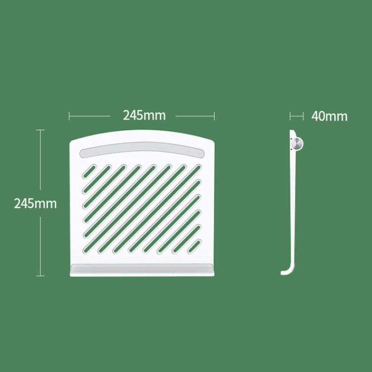 D1601 Laptop Support Folding Heightening Lifting Plate Cooling Bracket(White)