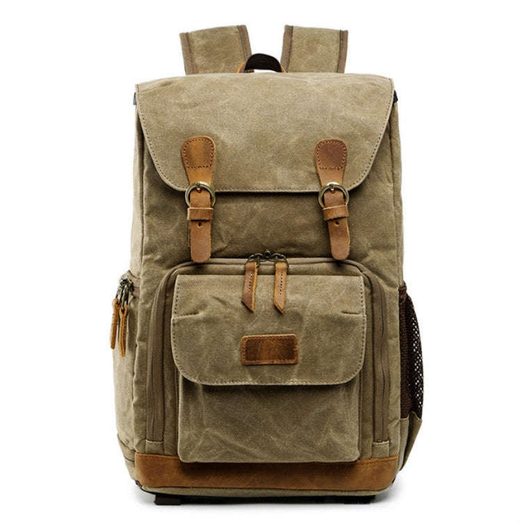 Batik Canvas Waterproof Photography Bag Outdoor Wear-resistant Large Camera Photo Backpack Men fo...