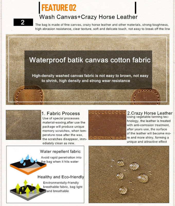 Batik Canvas Waterproof Photography Bag Outdoor Wear-resistant Large Camera Photo Backpack Men fo...