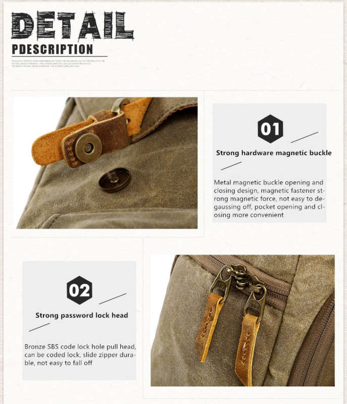 Batik Canvas Waterproof Photography Bag Outdoor Wear-resistant Large Camera Photo Backpack Men fo...