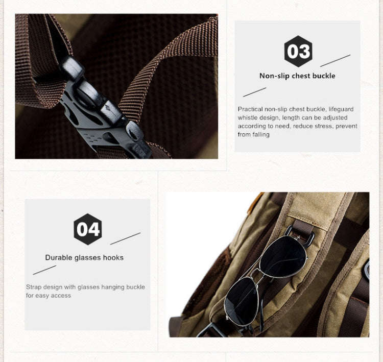Batik Canvas Waterproof Photography Bag Outdoor Wear-resistant Large Camera Photo Backpack Men fo...