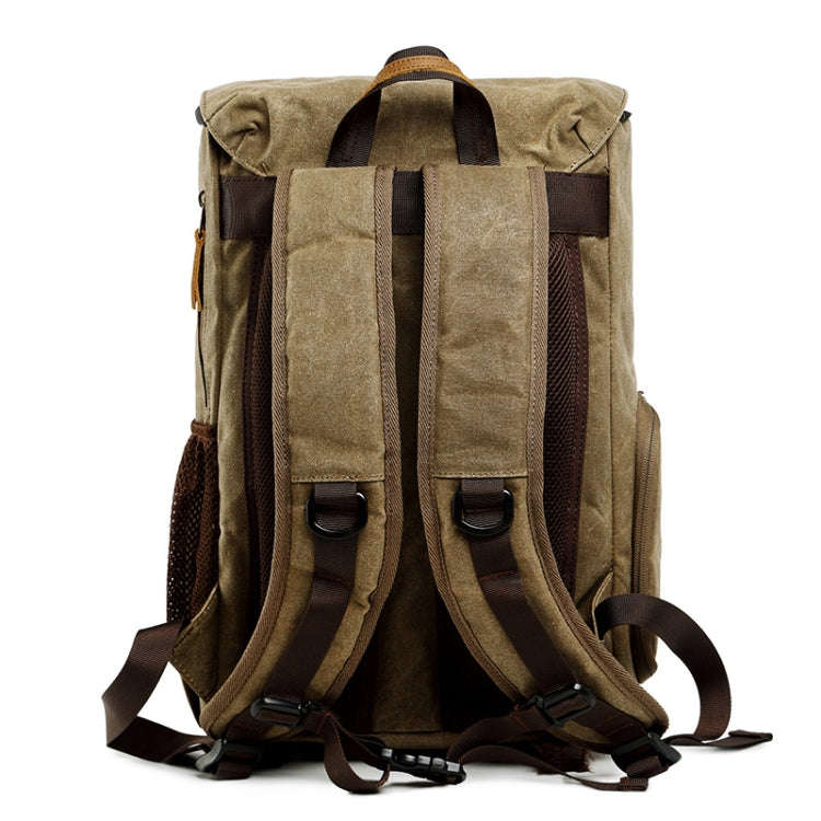 Batik Canvas Waterproof Photography Bag Outdoor Wear-resistant Large Camera Photo Backpack Men fo...