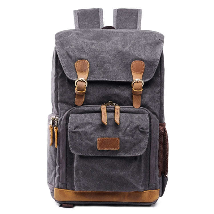 Batik Canvas Waterproof Photography Bag Outdoor Wear-resistant Large Camera Photo Backpack Men fo...
