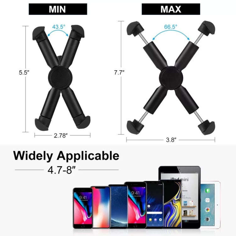 Motorcycle Bicycle Phone Holder Outdoor Riding Equipment Suitable For 4.7-8 Inch Mobile Phone/Tab...