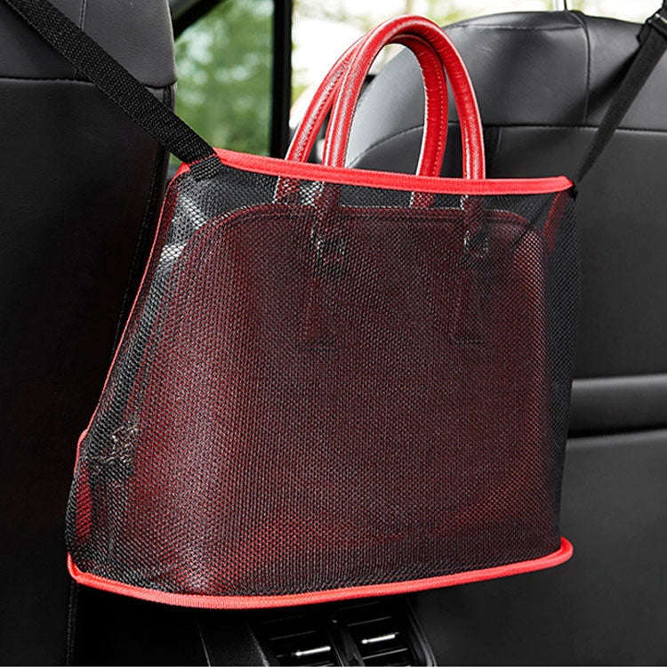 Car Storage Net Pocket Between Two Seats Car Screen Suspension Type Storage Bag Universal, Physic...