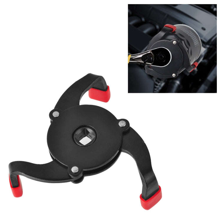 Car Repair Tools Oil Filter Wrench Tool with 3 Jaw Remover Tool for Cars Filter Removal Tool 3/8 ...
