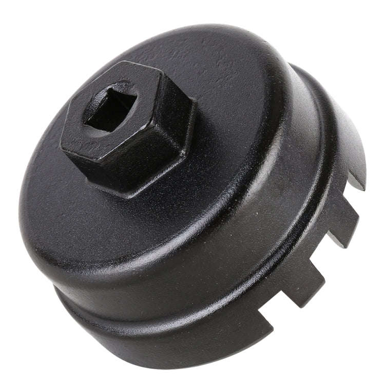64.5mm Aluminum Oil Filter Wrench Cap Socket Remover Tool for Lexus Toyota Corolla Highlander RAV...