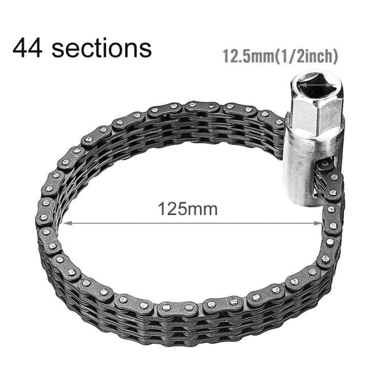 Oil Filter Chain Wrench Spanner Remover Adjustable Auto Repair Tool (44 Sections)