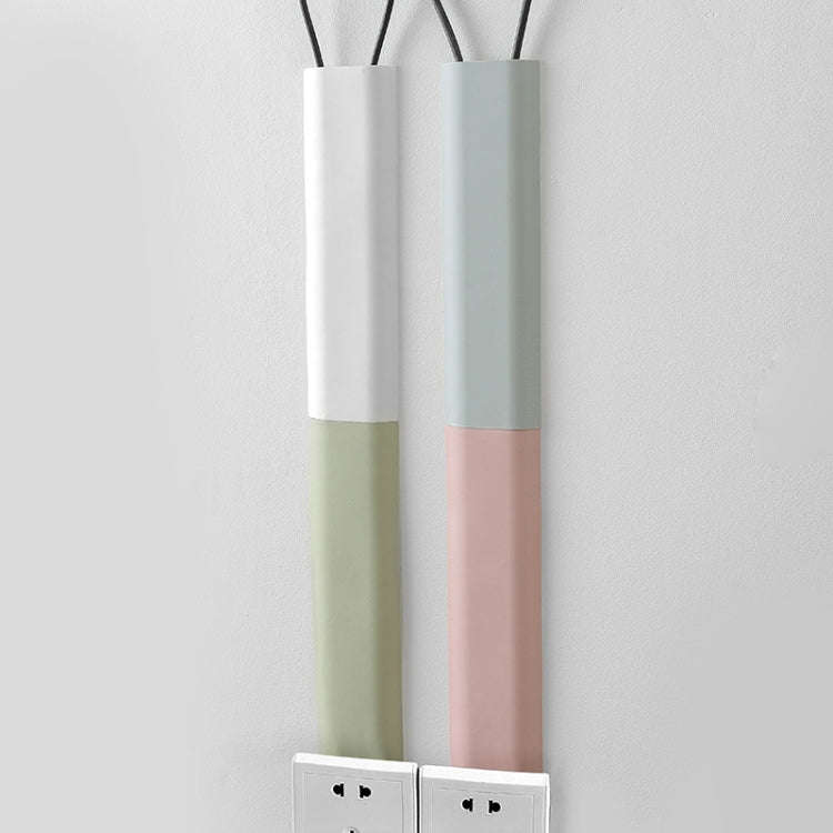 BF1805 5 PCS Plastic Concealed Cable Stick-On Cable Management Box(Green)