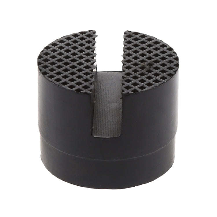 Floor Slotted Car Rubber Jack Pad Frame Protector Adapter Jacking Disk Pad Tool(Black)