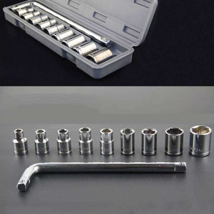 10 In1 Wrench Socket Repair Casing Toolbox Set Quick Multi-Function Screw Unloading Hardware Tool