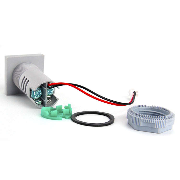 AD16-22FVA Square Signal Indicator Type Mini Digital Display AC Voltage And Current Meter(Green)