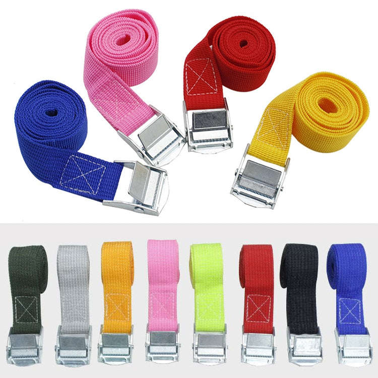 Car Tension Rope Luggage Strap Belt Auto Car Boat Fixed Strap with Alloy Buckle,Random Color Deli...