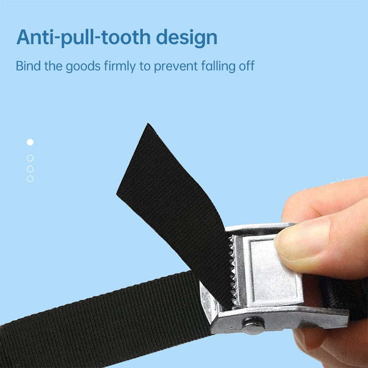 Car Tension Rope Luggage Strap Belt Auto Car Boat Fixed Strap with Alloy Buckle,Random Color Deli...