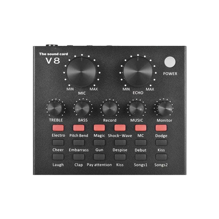 V8 Sound Card Set Dual Mobile Phone Computer Live Broadcast Universal Sound Card