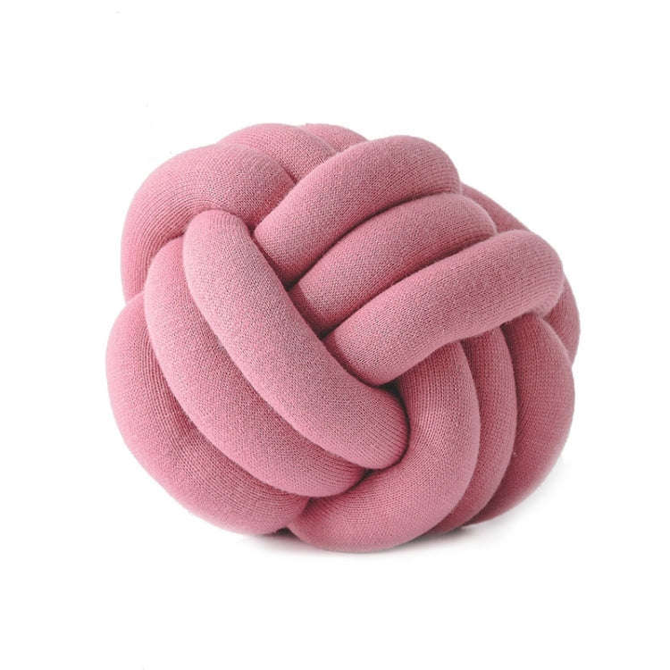 Hand-Made Knotted Ball Pillow, Size: Diameter: 25~30cm(Skin Powder)