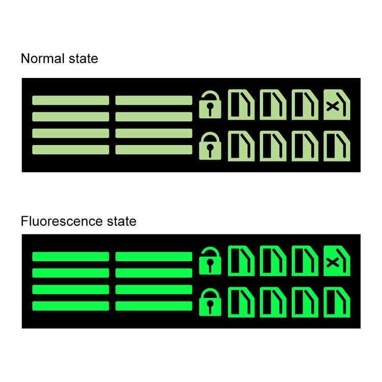 Car Window Sticker Lifter Modified Sticker Car Luminous Switch Car Window Button Car Sticker(Lumi...