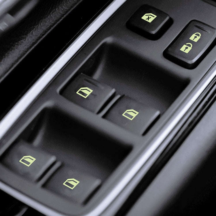 Car Window Sticker Lifter Modified Sticker Car Luminous Switch Car Window Button Car Sticker(Lumi...