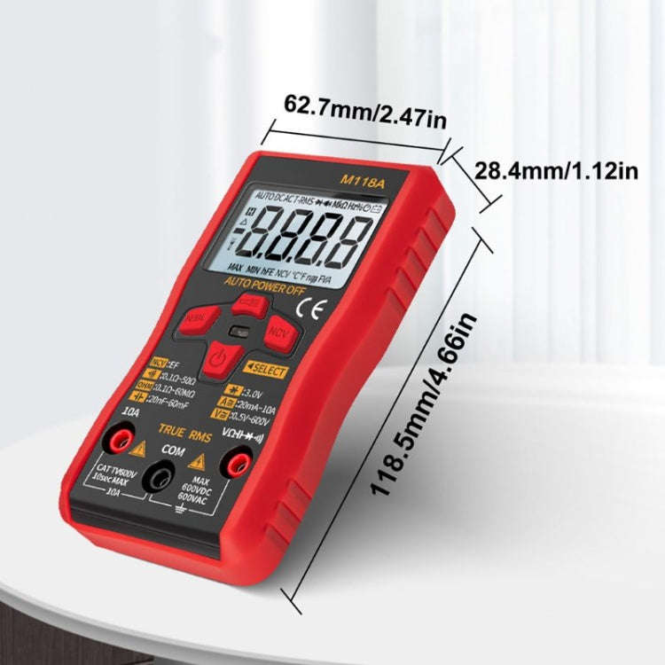 ANENG M118A High-Precision Automatic Range Multimeter Multi-Function Small Electrician Instrument...