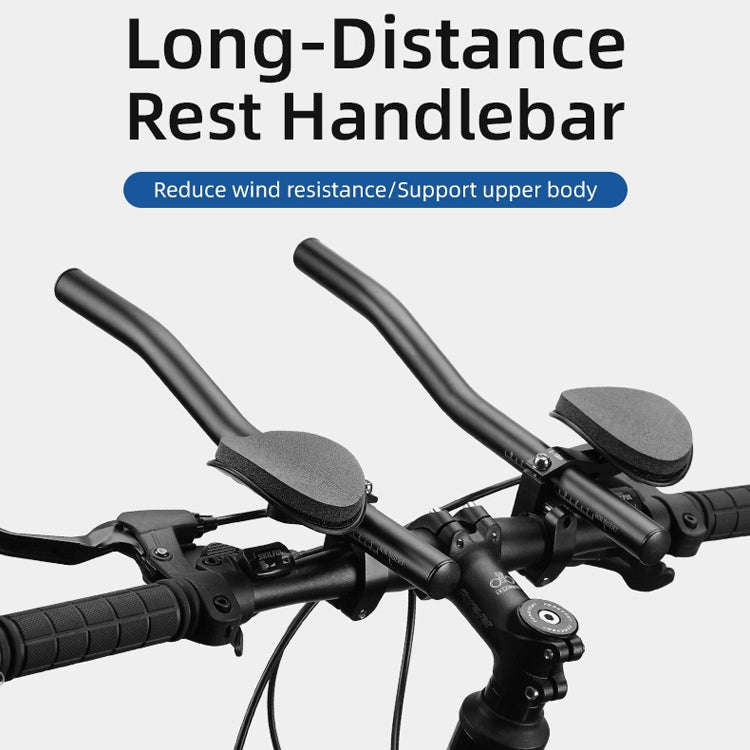 BG-HX-FS-04 Bicycle Aluminum Alloy Frosted Split Rest Bar Mountain Long-Distance Rest Bar Road Bi...