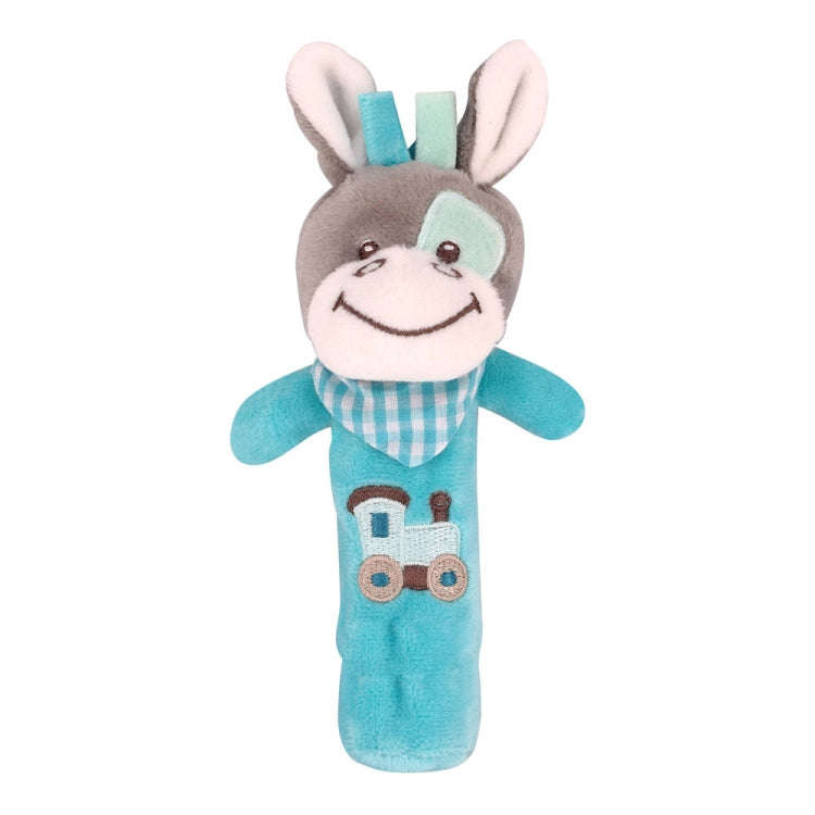 Cartoon Animal Hand Bell Rattle Interactive Toy Child Comfort Hand Grabbing Soft Plush Baby Toy(B...