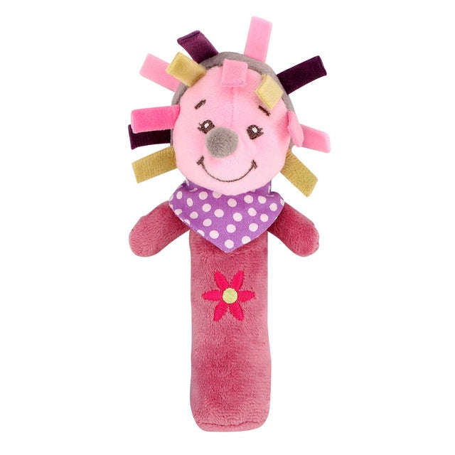 Cartoon Animal Hand Bell Rattle Interactive Toy Child Comfort Hand Grabbing Soft Plush Baby Toy(H...