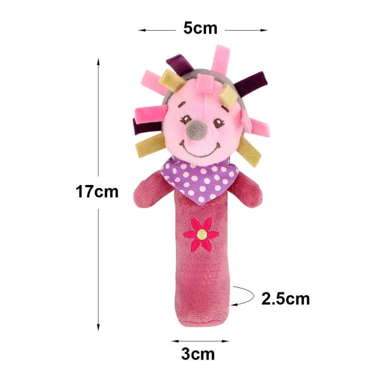 Cartoon Animal Hand Bell Rattle Interactive Toy Child Comfort Hand Grabbing Soft Plush Baby Toy(H...