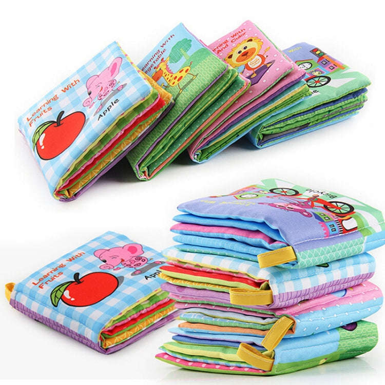 Baby Rattles Toy Soft Animal Cloth Book Newborn Stroller Hanging Toy Early Learning Education Bab...