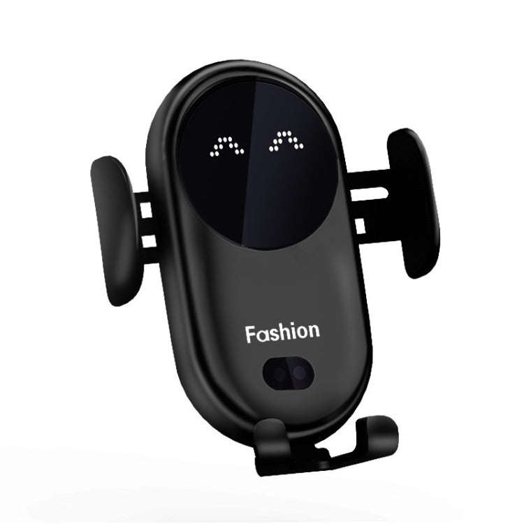 S11 Smart Infrared Sensor Car Wireless Charger, Colour: Black  (With Suction Cup Bracket)