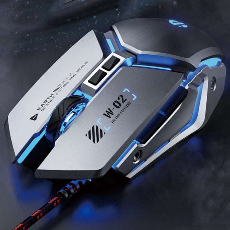 Inphic W-02 6 Keys Home Office Luminous Macro Programming USB Computer Mechanical Game Wired Mous...